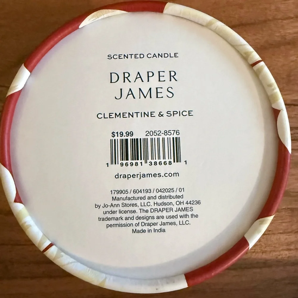 Draper James Candle | Clementine & Spice‎ | 14 oz | NWT